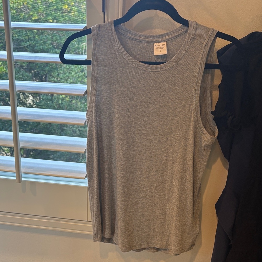 Athleta with ease Gray Tank Top.